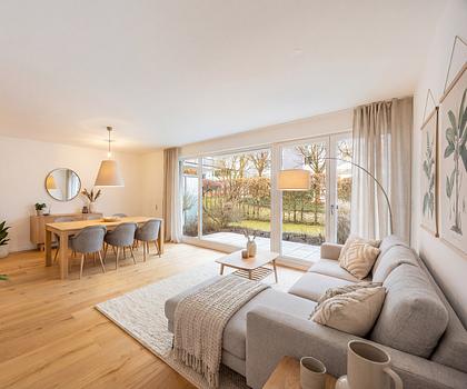 Modernisierte, bezugsbereite 3-Zimmer-Wohnung mit Terrasse in gesuchter Lage nahe Apple und Google