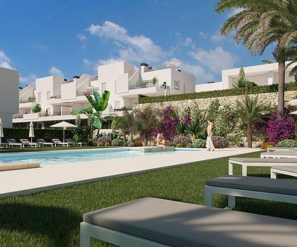 Elegante Erdgeschoss-Wohnungen mit 2 Schlafzimmern, 2 Bädern, Klimaanlage und Gemeinschaftspool in einer wunderschönen Golfanlage