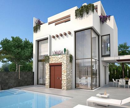 Wunderschöne und komfortable 4-Zimmer-Villen mit doppelter Raumhöhe und Privatpools