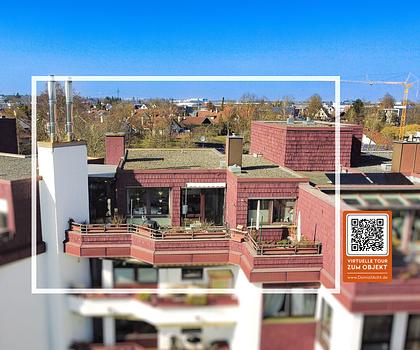 2-Zimmer-Penthouse mit Alpenblick und 38 m² Dachterrasse