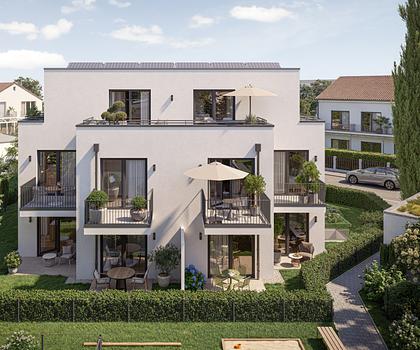 Neubau: Sonnige 3-Zimmer-Gartenwohnung im attraktiven, zweigeschossigen Maisonette-Stil