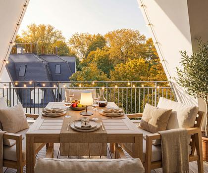 Moderne Eleganz: 4-Zimmer-Wohnung mit West-Loggia und weitem Blick in die Natur