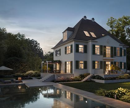 Eindrucksvolle Villa zur Selbstgestaltung an der Auffahrtsallee auf Parkgrundstück mit 2.097 qm