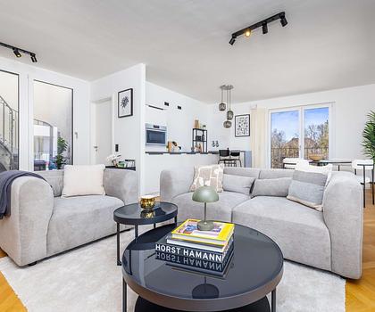 Sofort beziehbar! Sagenhafte 2-Zimmer-Dachterrassenwohnung mit jeder Menge Freiraum