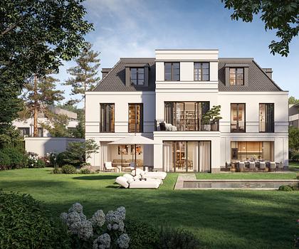 Bauen im noblen Nymphenburg: Parkähnliches Süd-Grundstück für Villenbebauung in bester Lage