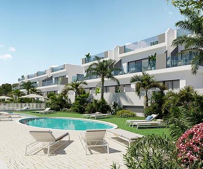 Charmante Erdgeschoss-Wohnungen in abgeschlossener Anlage mit 2 Schlafzimmern, 3 Bädern, Keller und Gemeinschaftspool