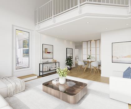 Exklusive Dachgeschosswohnung mit Galerie: Großzügiges Wohnambiente und Südfenster zur Renovierung