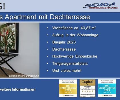 Hochwertiges Penthouse Apartment mit großzügiger Dachterrasse und TG-Stellplatz in zentrumsnaher Lage in Neuburg - Ein Objekt von Ihrem Immobilienexperten SOWA Immobilien und Finanzen