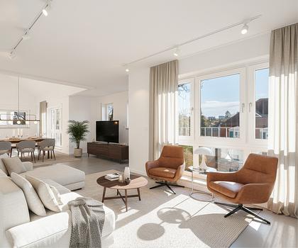 Hochwertig sanierte Penthouse-Wohnung mit Dachterrasse in Bestlage