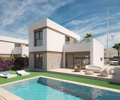 Wunderschöne Villen mit 3 Schlafzimmern, 2 Bädern, Dachterrasse und Privatpool im La Finca Golf Resort