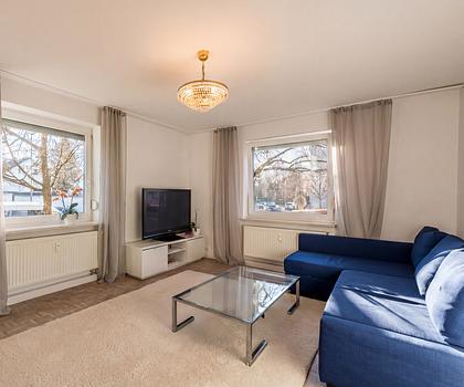 Gut geschnittene 3-Zimmer-Wohnung mit Balkon und Garten in ruhiger Lage