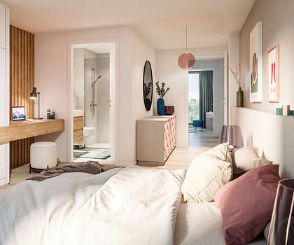 Selbstbezug oder ideale Kapitalanlage: 2-Zimmer-Wohnung mit Westloggia im Zukunftsquartier