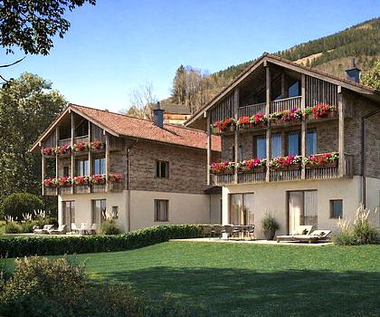 Premiumsegment:
Zwei attraktive Landhausvillen mit Panoramabergblick
- höher gelegene Ortsrandlage