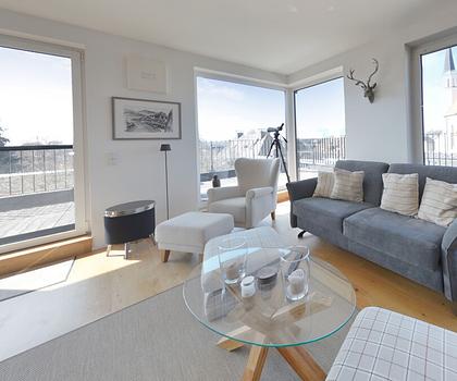 Exklusives Penthouse mit Alpenblick – stilvolles Wohnen nahe Salzburg - voll möbliert