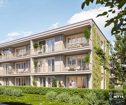 Platz für die Familie: 4-Zi.-Eckwhg. mit 2 Bädern, offener Küche u. Südbalkon
