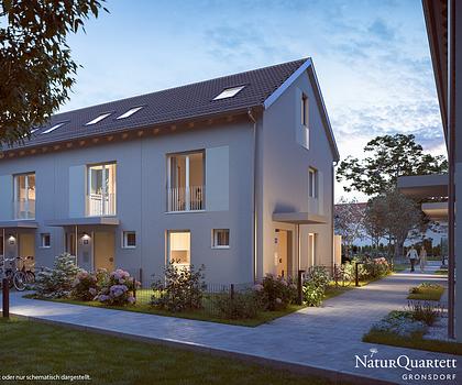 Familien(t)raum: 4-Zi-REH in WEG mit Privatgarten, DG-Studio und direktem TG-Zugang