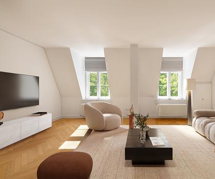 Bezaubernde, familiengerechte 4-Zimmer-Wohnung in Altbau-Villa mit Traumblick auf den Schlosskanal
