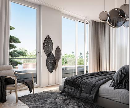 Helle 4-Zi.-Whg. mit geschützter Süd-Loggia und 2 Tageslichtbädern, davon 1x en suite