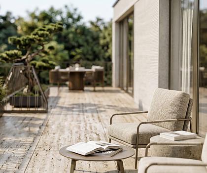 Neubau: Lichtdurchflutete 3-Zimmer-Wohnung mit Terrasse und Süd-West-Ausrichtung