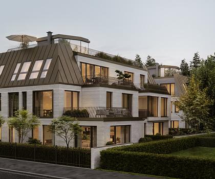Neubau: 3-Zimmer-Gartenwohnung mit großem Süd-West-Privatgarten und attraktivem Souterrain