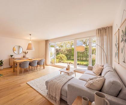 Modernisierte, bezugsbereite 3-Zimmer-Wohnung mit Terrasse in gesuchter Lage nahe Apple und Google