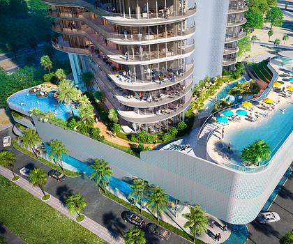 4-Zimmerapartment an der Einfahrt zur Palme Jumeirah - Media City