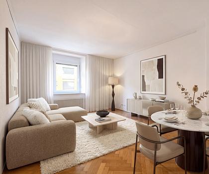 Attraktive 2-Zimmer-Wohnung mit Altbaudetails, Balkon und optimalem Grundriss