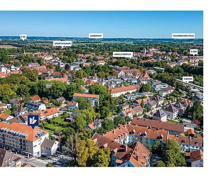Venedig-Feeling mitten in Erding: Großzügige 2-Zimmer-Wohnung mit Loftfeeling über der Sempt