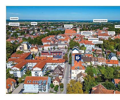 Perfekt geschnittene 2-Zimmer-Wohnung mit großer West-Loggia im Herzen von Erding