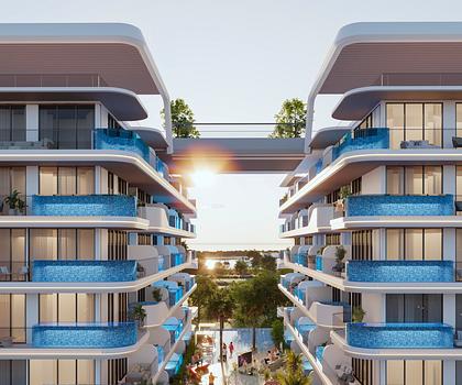 Dubai Island - Ocean Pearl 2 mit Meerblick