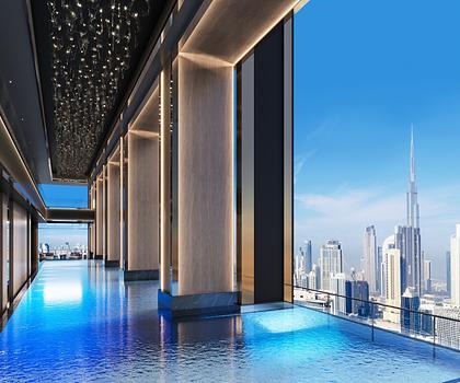 Burj Binghatti Jacob & Co. - Ruby Villa
Sky-Lounge mit Pool