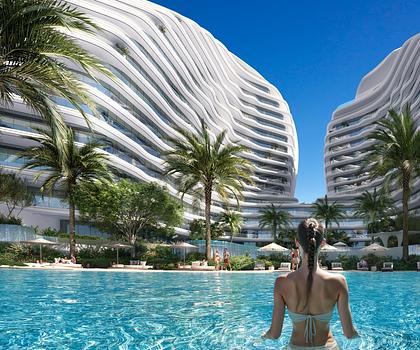 Luxusanlage auf Al Marjan Island mit Meerblick