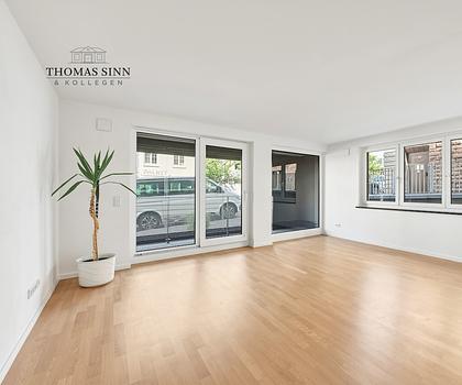 Neuwertige 3,5-Zimmer-Wohnung im EG mit ruhiger Terrasse und TG-Stellplatz bei Uhlandshöhe/Gänshaide