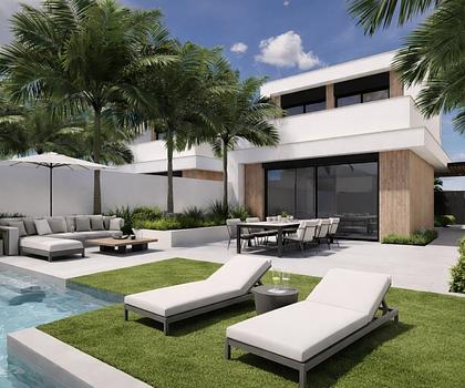 Modernes Strandhaus mit Pool
