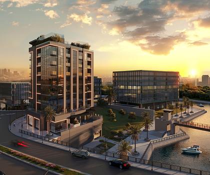 Al Jaddaf liegt zwischen Dubai Creek und Downtown