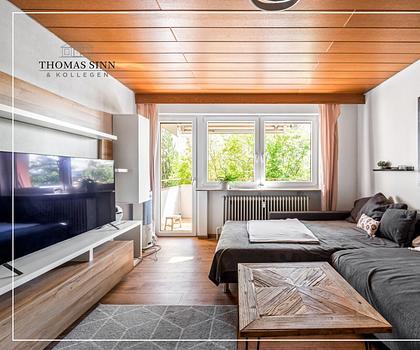 Renovierte 3-Zimmer-Wohnung mit Garage, Balkon und Heuchelberg-Blick in guter Lage
