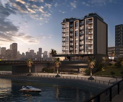 Al Jaddaf direkt zwischen Zentrum und Dubai Creek
3 Schlafzimmer mit grosser Terrasse