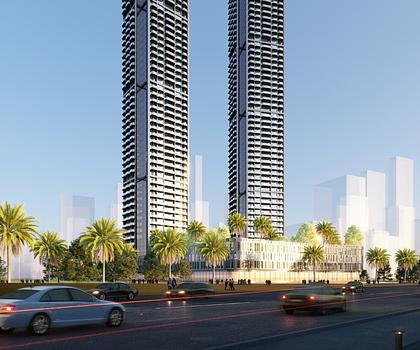 Studio vollmöbliert - Twin Towers -
Motor City