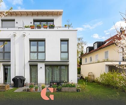 Moderne DHH mit Süd/West-Garten in ruhiger Lage