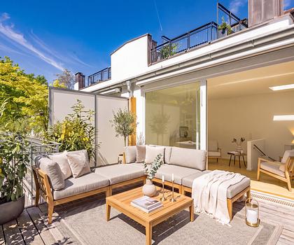 Idyllische Ruheoase in bester Citylage: Stylisches Townhouse mit Rooftop-Terrasse
