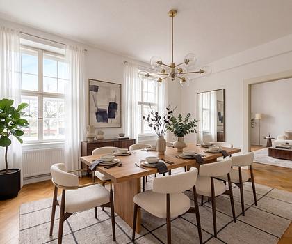 Historischer Charme: Stilvolle Altbauwohnung mit flexiblem Raumangebot