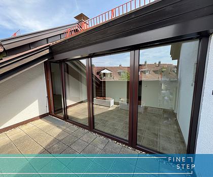 Bezugsfrei: Dachgeschosswohnung mit 2 herrlichen Dachterrassen in Taufkirchen